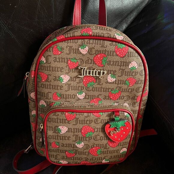 Juicy Couture Freshly Picked Strawberry Backpack - Picture 1 of 10